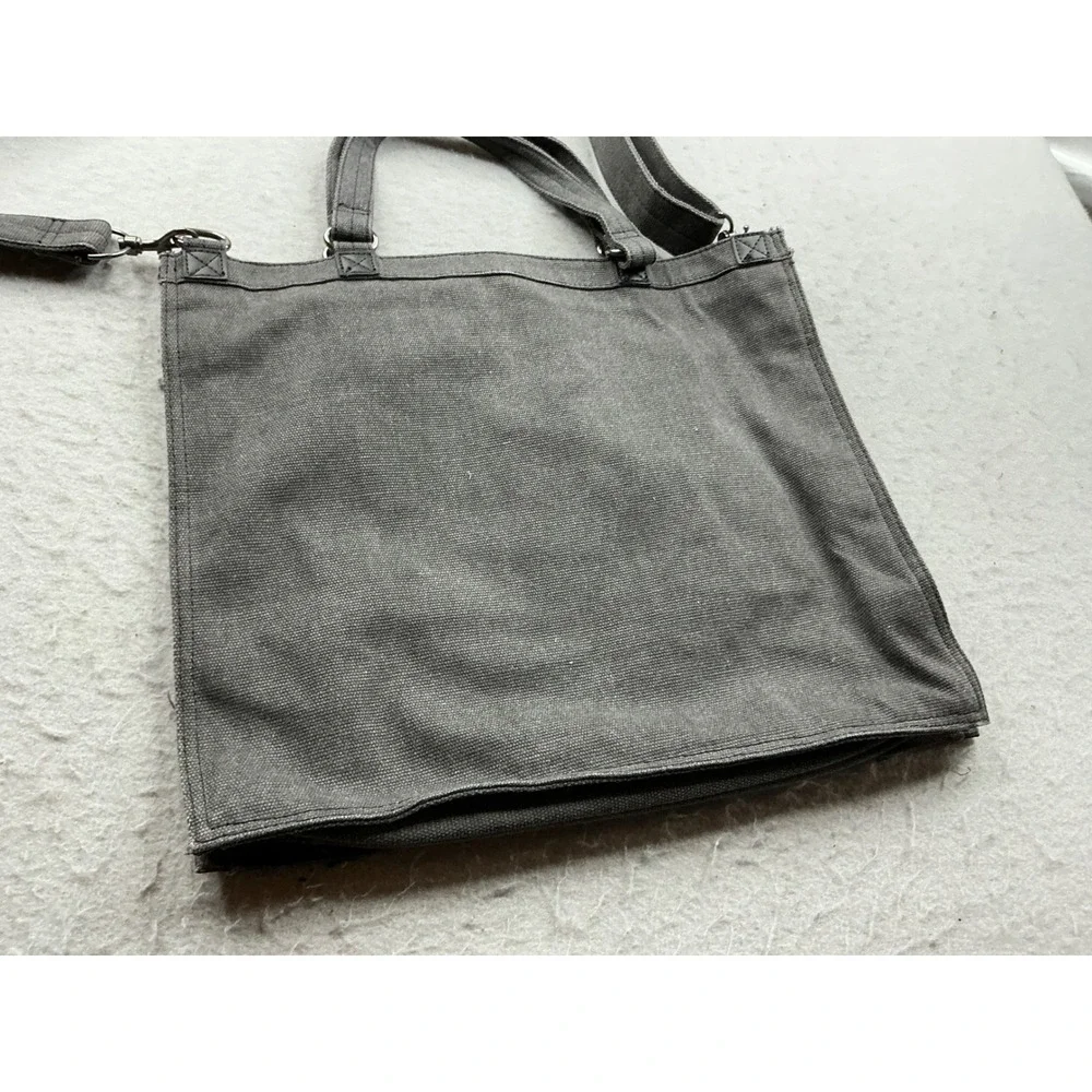 Rock Revival Y2K Canvas Messenger Bag Studded Crossbody Tote Grey OS Streetwear